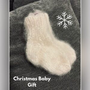 Christmas Baby Gift Handmade
Knitted Wool Socks